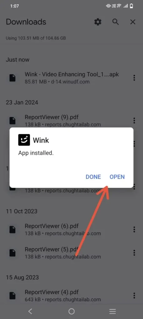 Wink Mod APK Latest V3.5.5 Download (Pro + VIP Unlocked, No Watermark) Click on the Open button to start Wink Mod Apk