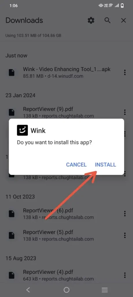 Wink Mod APK Latest V3.5.5 Download (Pro + VIP Unlocked, No Watermark) Press on the install button to start installation of Wink Mod Apk