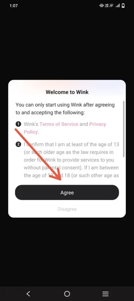 Wink Mod APK Latest V3.5.5 Download (Pro + VIP Unlocked, No Watermark) Tap on the Accept button